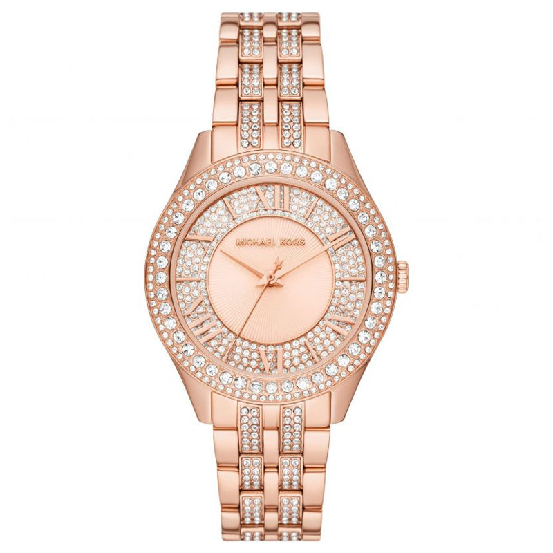 Michael Kors Harlowe Rose Gold Dial Rose Gold Steel Strap Watch For Women - MK4710 Buy Now By Michael Kors