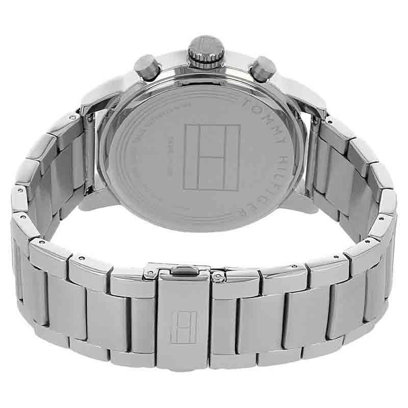 Tommy Hilfiger Jake Chronograph Black Dial Silver Steel Strap Watch for Men - 1791234 Buy Now By Tommy Hilfiger