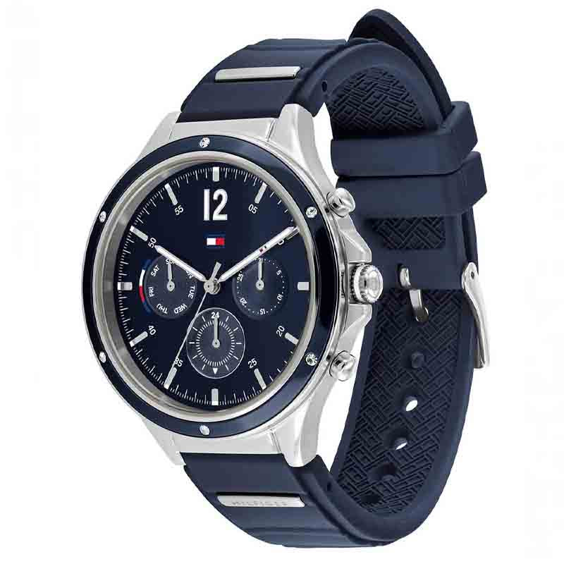 Tommy Hilfiger Eve Chronograph Quartz Blue Dial Blue Rubber Strap Watch For Women - 1782281 Buy Now By Tommy Hilfiger