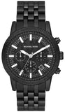 Michael Kors Hutton Chronograph Black Dial Black Steel Strap Watch For Men - MK9089 Buy Now By Michael Kors