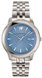 Versace V-Urban Light Blue Dial Silver Steel Strap Watch for Men - VELQ00419 Buy Now By Versace