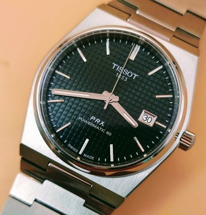 Tissot PRX Powermatic 80 Green Dial Silver Steel Strap Watch For Men - T137.407.11.091.00 Buy Now By Tissot