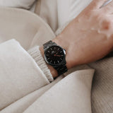 Daniel Wellington Iconic Link Ceramic Black Dial Black Steel Strap Watch For Women - DW00100414 Buy Now By Daniel Wellington