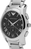 Emporio Armani Valente Chronograph Quartz Black Dial Silver Steel Strap Watch For Men - AR11083 Buy Now By Emporio Armani