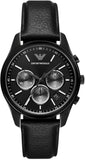 Emporio Armani Antonio Chronograph Black Dial Black Leather Strap Watch for Men - AR11583 Buy Now By Emporio Armani