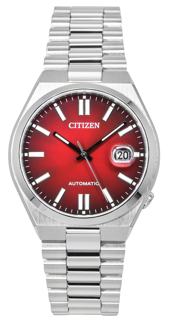 Citizen Tsuyosa Automatic Red Dial Silver Steel Strap Watch For Men - NJ0150-56W Buy Now By Citizen