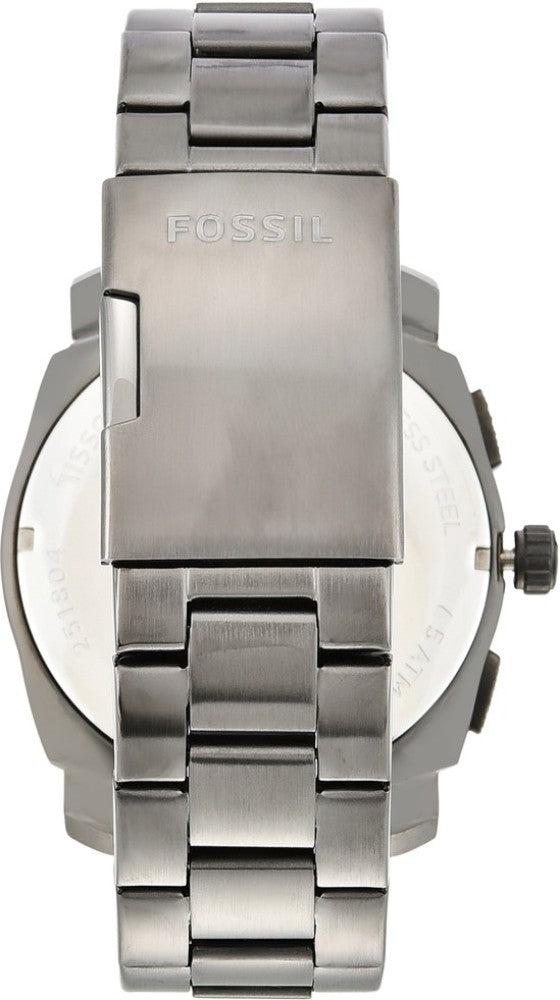 Fossil Machine Chronograph Brown Dial Grey Steel Strap Watch for Men - FS4931 Buy Now By Fossil