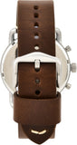 Fossil The Commuter White Dial Brown Leather Strap Watch for Men - FS5402 Buy Now By Fossil