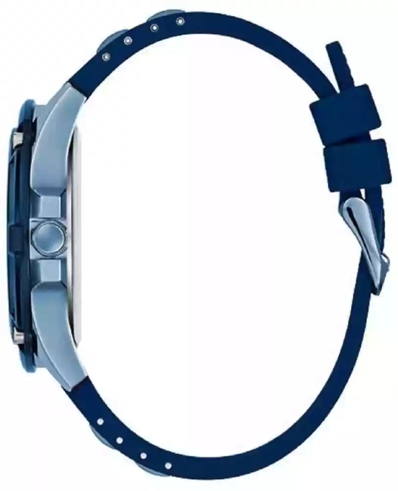 Guess Delta Blue Dial Blue Silicone Strap Watch for Men - GW0051G4 Buy Now By Guess