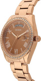 Guess Luna Diamonds Rose Gold Dial Rose Gold Steel Strap Watch for Women - GW0307L3 Buy Now By Guess