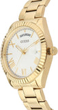 Guess Luna White Dial Gold Steel Strap Watch for Women - GW0308L2 Buy Now By Guess