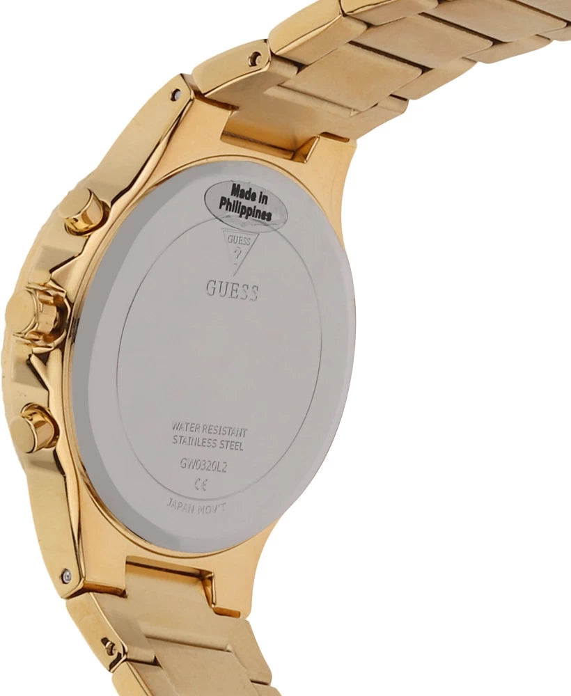 Guess Trend Diamonds Gold Dial Gold Steel Strap Watch for Women - GW0512L2 Buy Now By Guess