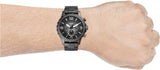 Fossil Nate Chronograph Gunmetal Dial Grey Steel Strap Watch for Men - JR1437