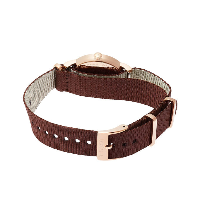 Tissot Everytime Desire White Dial Maroon NATO Strap Watch for Women - T109.210.37.031.00 Buy Now By Tissot