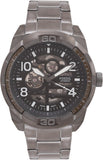 Fossil Bronson Automatic Skeleton Black Dial Grey Steel Strap Watch for Men - ME3255 Buy Now By Fossil