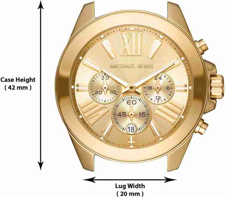 Michael Kors Wren Chronograph Gold Dial Gold Steel Strap Watch for Women - MK6952 Buy Now By Michael Kors
