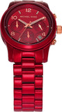 Michael Kors Runway Analog Chronograph Red Dial Red Steel Strap Watch for Women - MK7436 Buy Now By Michael Kors