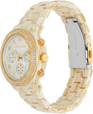 Michael Kors Runway Pavé Chronograph White Dial White Acetate Strap Watch for Women - MK7476 Buy Now By Michael Kors