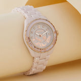 Coach Preston Pink Dial Pink Steel Strap Watch for Women - 14503465 Buy Now By Coach