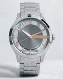 Armani Exchange Hampton Chronograph Skeleton Black Dial Silver Steel Strap Watch For Men - AX2199 Buy Now By Armani Exchange