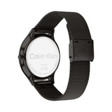 Calvin Klein Minimal Black Dial Black Mesh Bracelet Watch for Men - K3M224B1 Buy Now By Calvin Klein