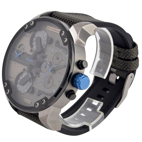 Diesel Mr Daddy 2.0 Chronograph Grey Dial Black Nylon Strap Watch For Men - DZ7420 Buy Now By Diesel