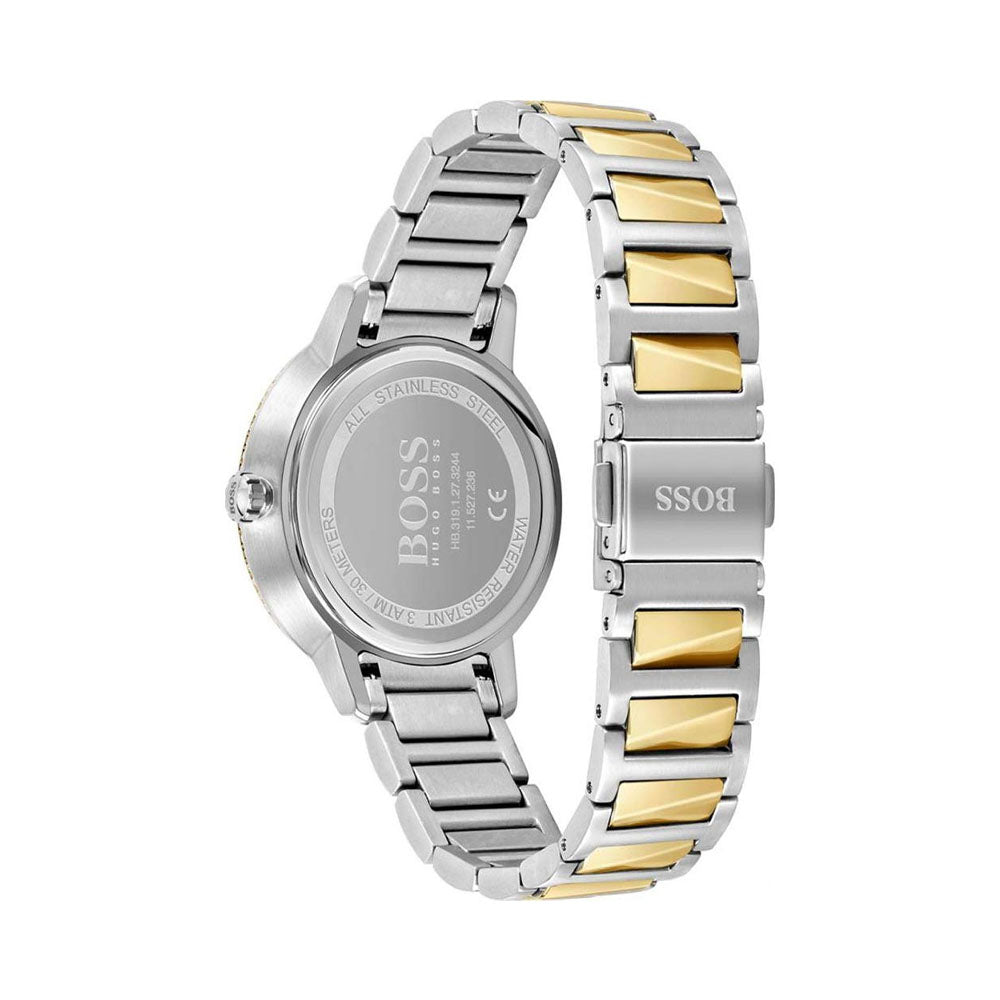 Hugo Boss Signature Silver Dial Two Tone Steel Strap Watch for Women - 1502568 Buy Now By Hugo Boss