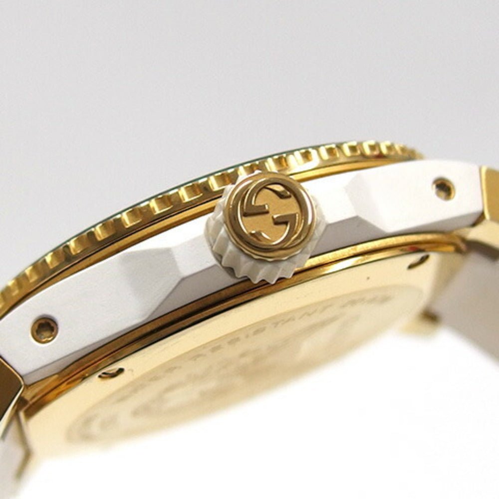 Gucci Dive Quartz White Dial White Rubber Strap Unisex Watch - YA136322 Buy Now By Gucci