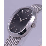Calvin Klein Incentive Black Dial Silver Mesh Bracelet Watch for Women - K3P23121 Buy Now By Calvin Klein