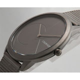 Calvin Klein Minimal Grey Dial Grey Mesh Bracelet Watch for Men - K3M517P4 Buy Now By Calvin Klein