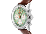 Breitling Navitimer B01 Chronograph 41 Green Dial Brown Leather Strap Watch for Men - AB0139211L1P1 Buy Now By Breitling