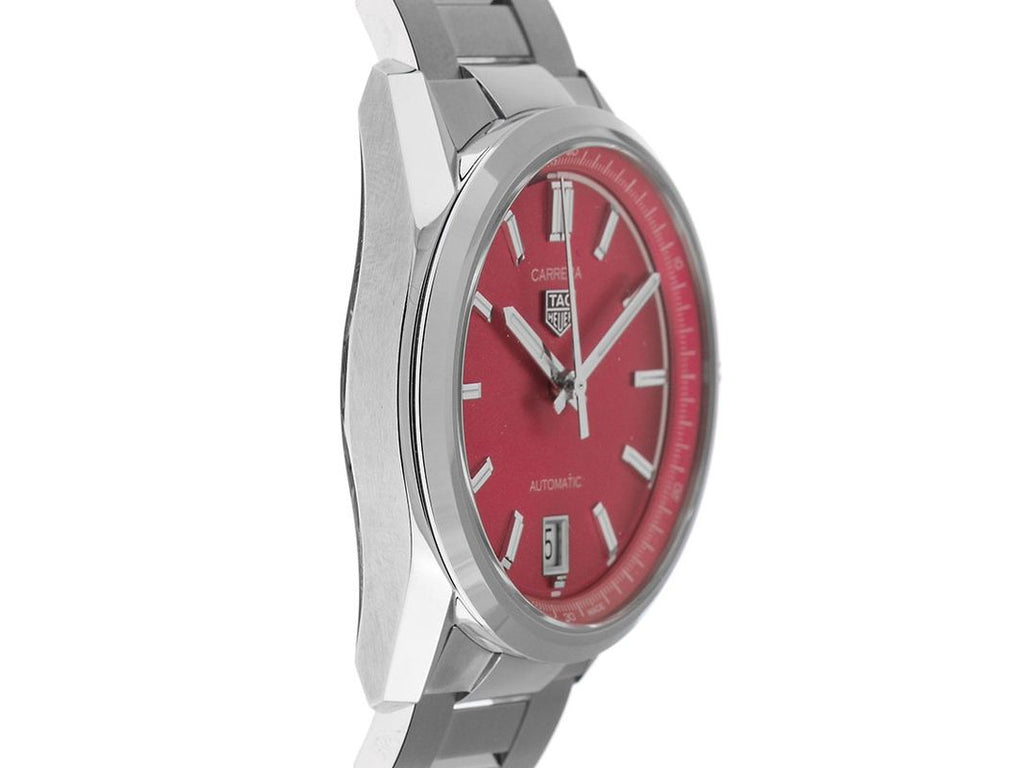 Tag Heuer Carrera Date Automatic 18K Pink Dial Silver Steel Strap Watch for Women - WBN2313.BA0001 Buy Now By Tag Heuer