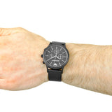 Emporio Armani Renato Chronograph Black Dial Black Mesh Bracelet Watch For Men - AR2498 Buy Now By Emporio Armani