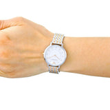 Emporio Armani Gianni T Bar Mother of Pearl Dial Two Tone Steel Strap Watch For Women - AR2508 Buy Now By Emporio Armani
