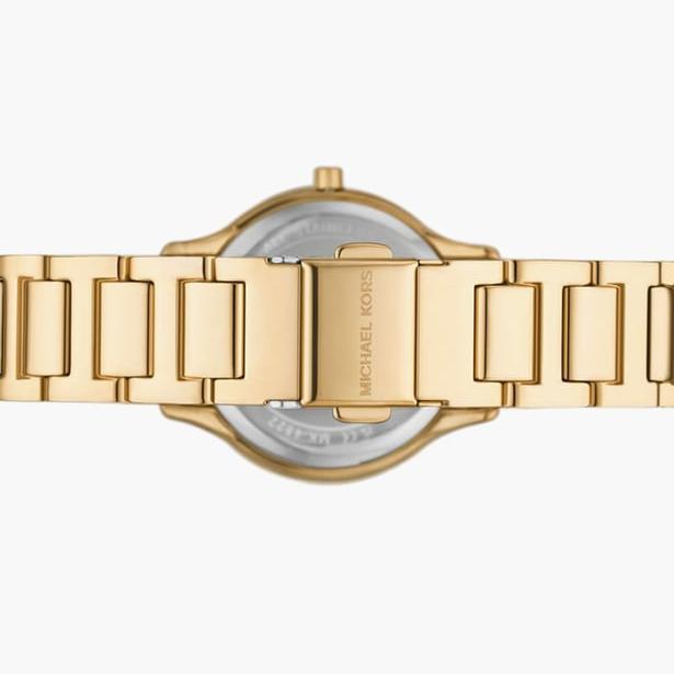 Michael Kors Sage Analog White Dial Gold Steel Strap Watch for Women - MK4822 Buy Now By Michael Kors
