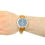 Michael Kors Slim Runway Analog Blue Dial Brown Leather Strap Watch For Men - MK8508 Buy Now By Michael Kors