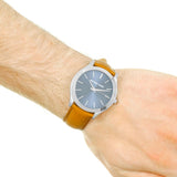 Michael Kors Slim Runway Analog Blue Dial Brown Leather Strap Watch For Men - MK8508 Buy Now By Michael Kors