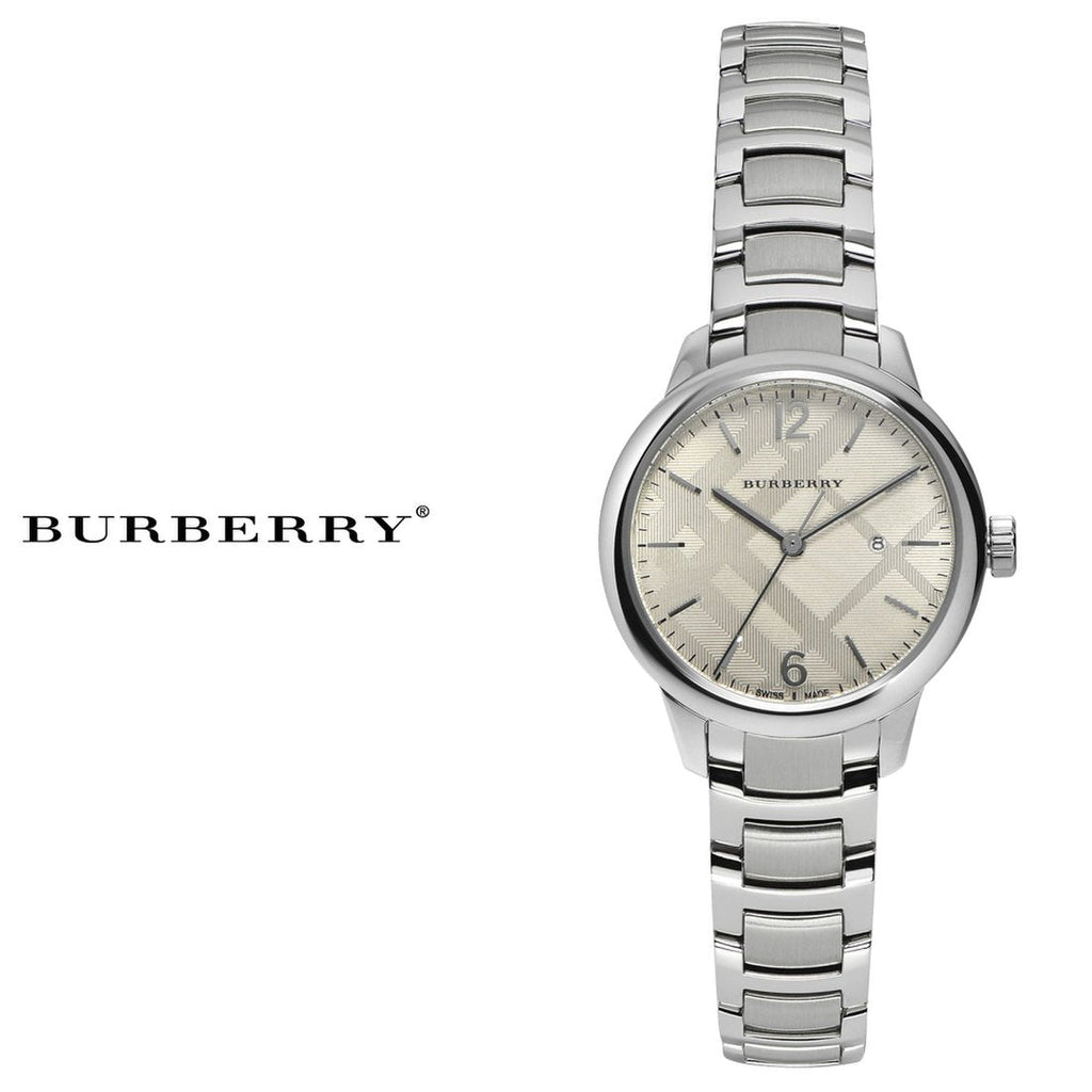 Burberry The Classic Silver Dial Silver Steel Strap Watch for Women - BU10108 Buy Now By Burberry