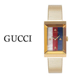 Gucci G-Frame Mother of Pearl Dial Yellow Gold Mesh Bracelet Watch For Women - YA147410 Buy Now By Gucci