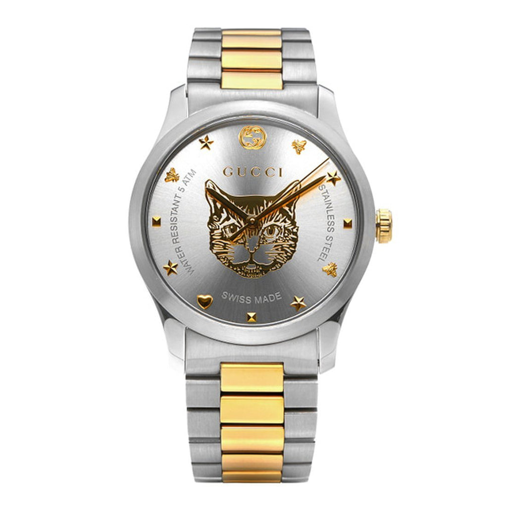 Gucci G Timeless Silver Dial Two Tone Steel Strap Watch For Women - YA1264074 Buy Now By Gucci