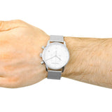 Calvin Klein City Chronograph White Dial Silver Mesh Bracelet Watch for Men - K2G27126 Buy Now By Calvin Klein