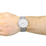 Calvin Klein City Chronograph White Dial Silver Mesh Bracelet Watch for Men - K2G2G126 Buy Now By Calvin Klein