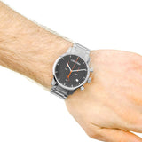 Calvin Klein City Chronograph Black Dial Silver Steel Strap Watch for Men - K2G27141 Buy Now By Calvin Klein