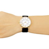 Marc Jacobs Roxy White Dial Black Leather Strap Watch for Women - MJ1532 Buy Now By Marc Jacobs