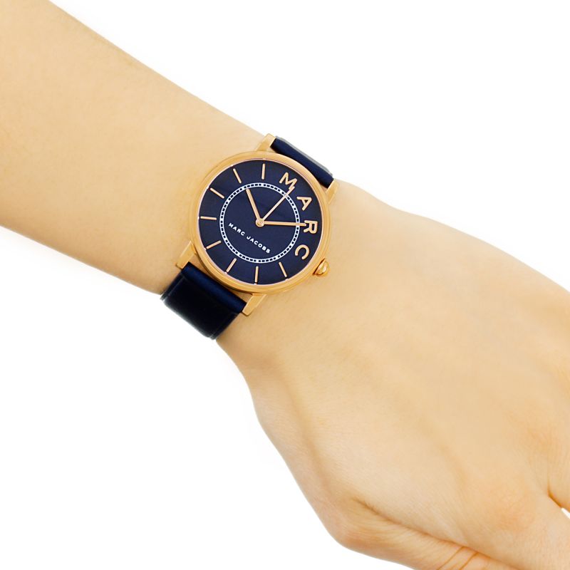 Marc Jacobs Roxy Navy Blue Dial Blue Leather Strap Watch for Women - MJ1534 Buy Now By Marc Jacobs