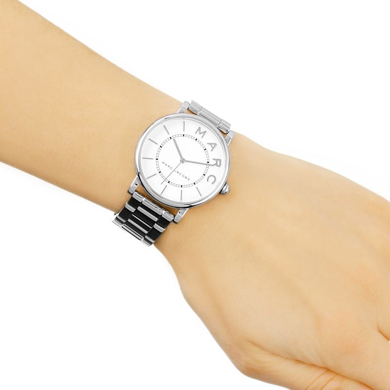 Marc Jacobs Roxy White Dial Silver Steel Strap Watch for Women - MJ3521 Buy Now By Marc Jacobs