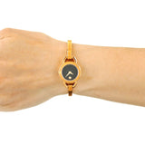 Movado Rondiro 22mm Black Dial Rose Gold Steel Strap Watch For Women - 0607065 Buy Now By Movado
