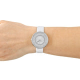 Swarovski Crystalline Pure White Dial White Leather Strap Watch for Women - 5275046 Buy Now By Swarovski