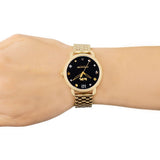 Coach Delancey Black Dial Gold Steel Strap Watch for Women - 14502813 Buy Now By Coach