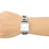 Guess Vanity Diamonds White Dial Silver Steel Strap Watch for Women - W1030L1 Buy Now By Guess